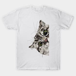 Peeking Tabby T-Shirt